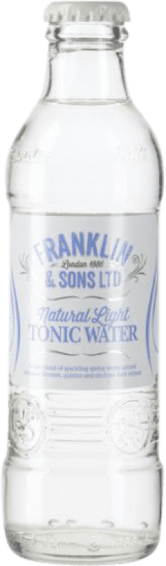 56,95 € Envio grátis | Caixa de 24 unidades Refrescos e Mixers Franklin & Sons Light Tonic Reino Unido Garrafa Pequena 20 cl