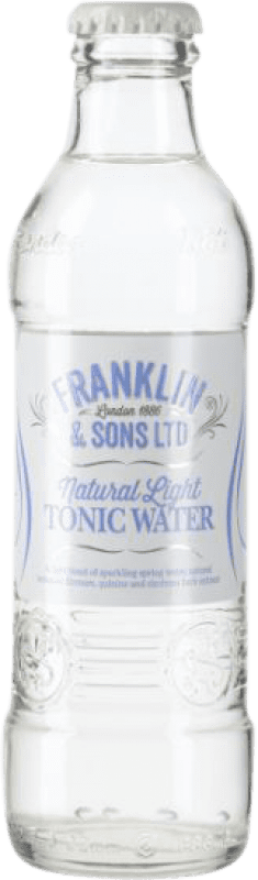 53,95 € Envío gratis | Caja de 24 unidades Refrescos y Mixers Franklin & Sons Light Tonic Reino Unido Botellín 20 cl