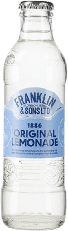 49,95 € Kostenloser Versand | 24 Einheiten Box Getränke und Mixer Franklin & Sons Original Lemonade Großbritannien Kleine Flasche 20 cl