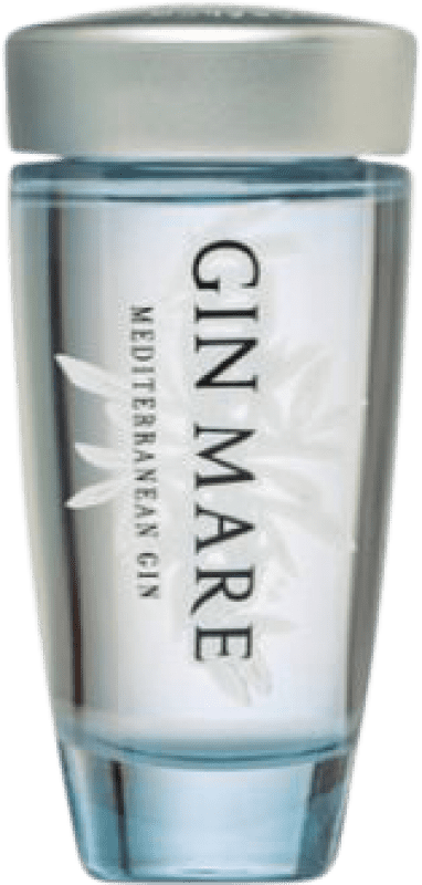 258,95 € Envio grátis | Caixa de 63 unidades Genever Gin Global Premium Catalunha Espanha Garrafinha Miniatura 5 cl