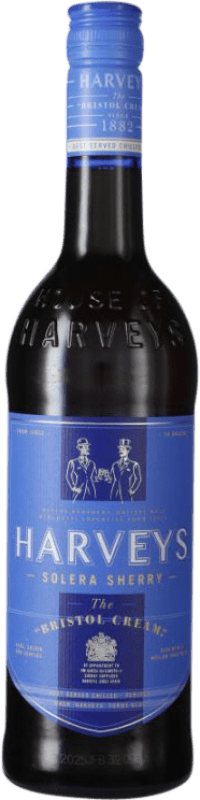13,95 € Envío gratis | Crema de Licor Harvey's Bristol Cream D.O. Jerez-Xérès-Sherry Andalucía España Botella 75 cl