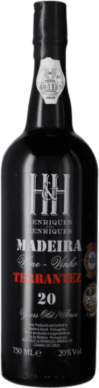 165,95 € Бесплатная доставка | Крепленое вино H&H Henriques & Henriques I.G. Madeira мадера Португалия Terrantez 20 Лет бутылка 75 cl