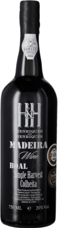 89,95 € Envio grátis | Vinho Doce H&H Henriques & Henriques I.G. Madeira Madeira Portugal Boal 75 cl