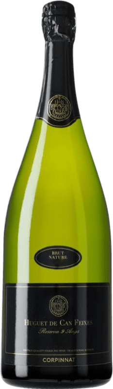 59,95 € Бесплатная доставка | Белое игристое Huguet de Can Feixes Природа Брута Corpinnat Каталония Испания бутылка Магнум 1,5 L