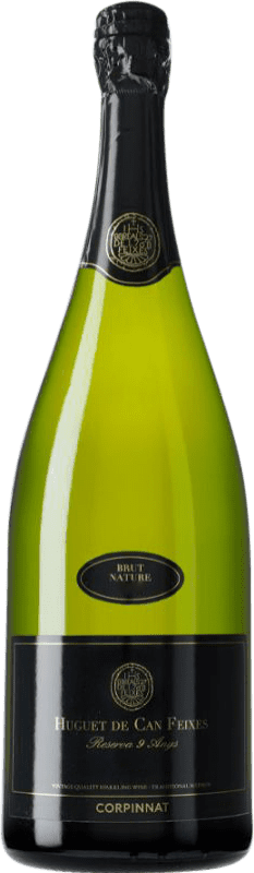 48,95 € Free Shipping | White Sparkling Wine Huguet de Can Feixes Brut Nature Corpinnat Catalonia Spain Magnum Bottle 1,5 L