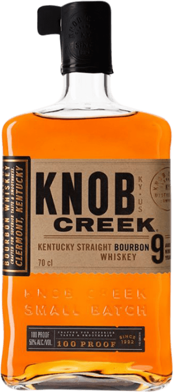 63,95 € Бесплатная доставка | Виски Бурбон Knob Creek Кентукки Соединенные Штаты 9 Лет бутылка 70 cl