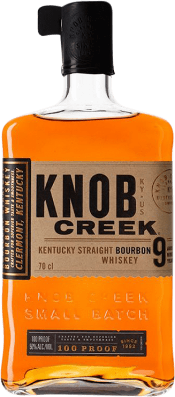 47,95 € Envío gratis | Whisky Bourbon Knob Creek Kentucky Estados Unidos 9 Años Botella 70 cl