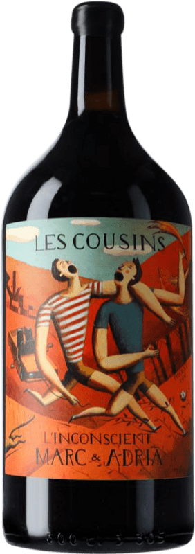 55,95 € Бесплатная доставка | Красное вино Les Cousins L'Inconscient старения D.O.Ca. Priorat Каталония Испания Merlot, Syrah, Grenache, Cabernet Sauvignon, Carignan Бутылка Иеровоам-Двойной Магнум 3 L