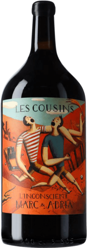 55,95 € Spedizione Gratuita | Vino Rosso Les Cousins L'Inconscient Crianza — Invecchiato in Botte D.O.Ca. Priorat Catalogna Spagna Merlot, Syrah, Garnacha — Grenache, Cabernet Sauvignon, Cariñena — Carignano Bottiglia Jeroboam-Doppio Magnum 3 L