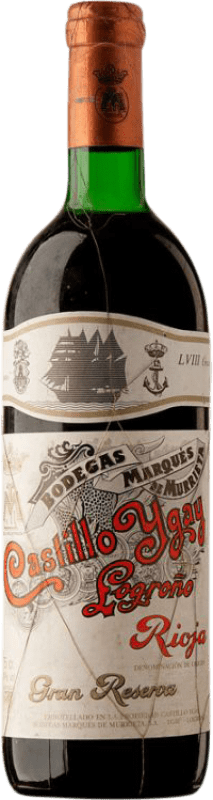 623,95 € Envoi gratuit | Vin rouge Marqués de Murrieta Castillo Ygay Grande Réserve 1968 D.O.Ca. Rioja La Rioja Espagne Tempranillo, Grenache, Graciano, Mazuelo Bouteille 75 cl