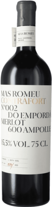 33,95 € Бесплатная доставка | Красное вино Mas Romeu Contrafort 002 D.O. Empordà Каталония Испания Merlot бутылка 75 cl