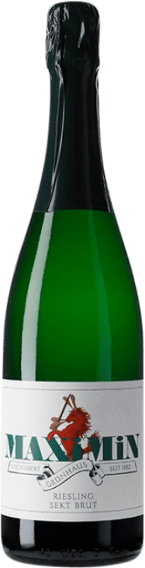 27,95 € Envio grátis | Vinho branco Maximin Grünhäuser Sekt Brut V.D.P. Mosel-Saar-Ruwer Alemanha Riesling Garrafa 75 cl