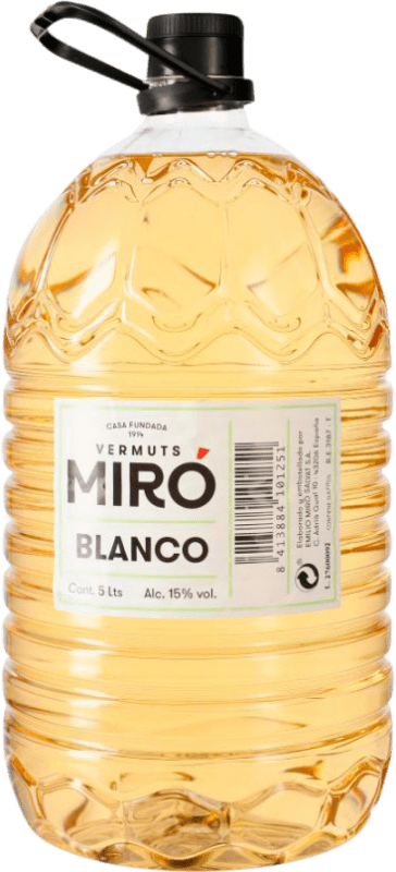 41,95 € Envoi gratuit | Vermouth Jordi Miró Blanco Catalogne Espagne Carafe 5 L