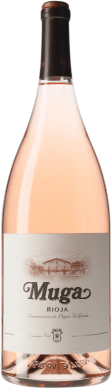 33,95 € Envio grátis | Vinho rosé Muga Rosado D.O.Ca. Rioja La Rioja Espanha Grenache, Viura Garrafa Magnum 1,5 L