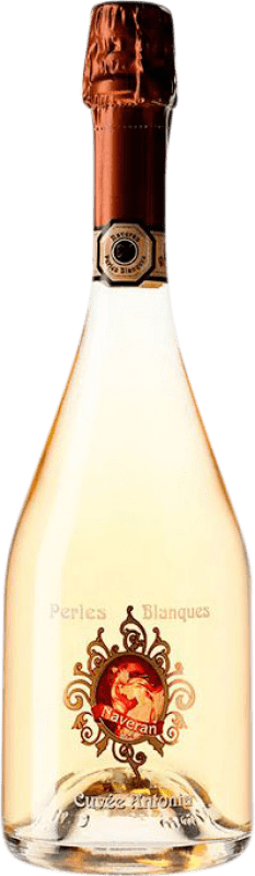 28,95 € Envio grátis | Espumante branco Naveran Perles Blanques Brut Nature D.O. Cava Catalunha Espanha Pinot Preto, Chardonnay Garrafa 75 cl
