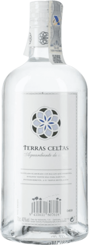 17,95 € Envio grátis | Aguardente Orujo Pazo Valdomiño Terras Celtas Aguadiente Galiza Espanha Garrafa 70 cl