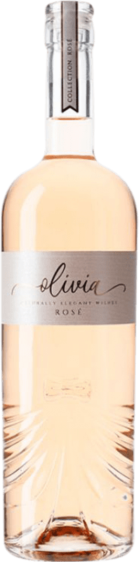 24,95 € Free Shipping | Rosé wine Pazo Pondal Olivia Rosé D.O. Rías Baixas Galicia Spain Sousón, Pedral, Treixadura, Albariño Bottle 75 cl