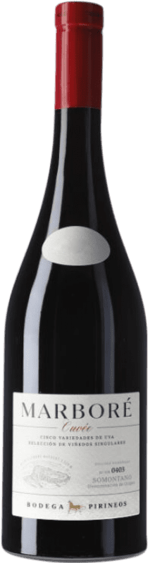 26,95 € 免费送货 | 红酒 Pirineos Marboré Cuvée D.O. Somontano 阿拉贡 西班牙 瓶子 75 cl