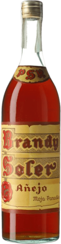 65,95 € Envio grátis | Brandy Conhaque Pojer e Sandri Añejo Precinta 4 Pesetas Espécime de Colecionador Espanha Garrafa 1 L