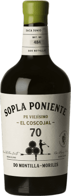 45,95 € Envío gratis | Vino generoso Pepe Rodríguez de Vera Sopla Poniente Viejísimo El Coscojal D.O. Jerez-Xérès-Sherry Andalucía España Palomino Fino Botella Medium 50 cl