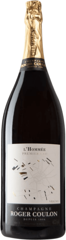 667,95 € 送料無料 | 白のスパークリングワイン Roger Coulon l'Hommée Brut — ブリュット A.O.C. Champagne シャンパン フランス ジェロボアム・ダブルマグナムボトル 3 L