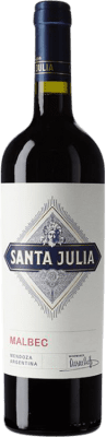 14,95 € Envío gratis | Vino Tinto Santa Julia I.G. Mendoza Mendoza Argentina Malbec 75 cl
