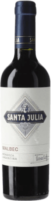 7,95 € Free Shipping | Red wine Santa Julia I.G. Mendoza Mendoza Argentina Malbec Half Bottle 37 cl