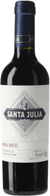 7,95 € Бесплатная доставка | Красное вино Santa Julia I.G. Mendoza Мендоса Аргентина Malbec — Мальбек Полубутылка 37 cl