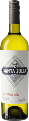11,95 € Envío gratis | Vino blanco Santa Julia I.G. Mendoza Mendoza Argentina Torrontés Botella 75 cl