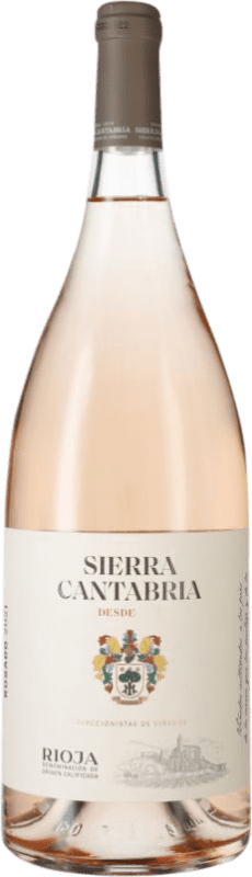 16,95 € Spedizione Gratuita | Vino rosato Sierra Cantabria Rosado D.O.Ca. Rioja La Rioja Spagna Tempranillo, Grenache, Viura Bottiglia Magnum 1,5 L