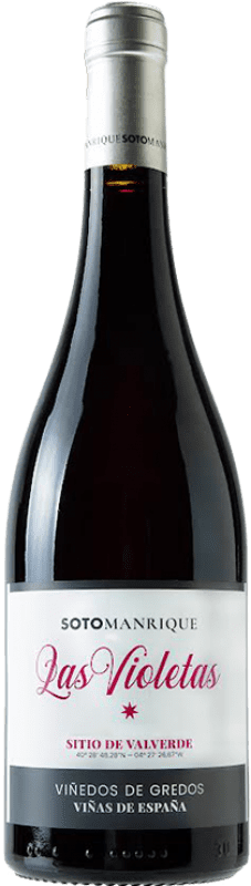 22,95 € 送料無料 | 赤ワイン Soto y Manrique Las Violetas D.O.P. Cebreros カスティーリャ・イ・レオン スペイン Garnacha — グルナッシュ 75 cl