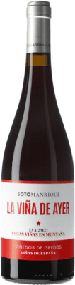 10,95 € Free Shipping | Red wine Soto y Manrique La Viña de Ayer D.O.P. Cebreros Castilla la Mancha Spain Grenache Bottle 75 cl