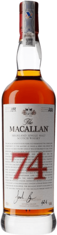 155 019,95 € Free Shipping | Whisky Single Malt Macallan Red Collection Speyside United Kingdom 74 Years Bottle 70 cl