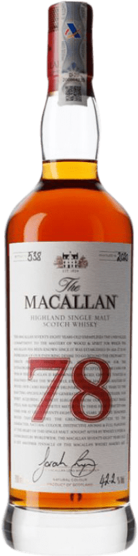 167 886,95 € Kostenloser Versand | Single Malt Whisky Macallan Red — Edition Rot, Collection — Kollektion Speyseite Großbritannien 78 Jahre Flasche 70 cl