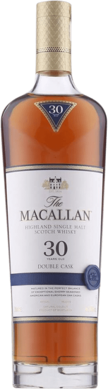 7 991,95 € Kostenloser Versand | Whiskey Single Malt Macallan Double Cask Speyseite Großbritannien 30 Jahre Flasche 70 cl