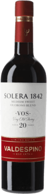 88,95 € 免费送货 | 甜葡萄酒 Valdespino 1842 Solera — 雪利酒系统, Oloroso — 奥洛罗索酒 VOS Very Old Sherry — 极陈雪莉酒 D.O. Jerez-Xérès-Sherry 安达卢西亚 西班牙 中瓶装 50 cl