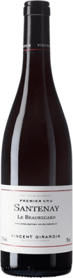 86,95 € Бесплатная доставка | Красное вино Vincent Girardin Le Beauregard 1er Premier Cru A.O.C. Santenay Бургундия Франция Pinot Noir — Пино Нуар 75 cl