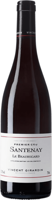 74,95 € Kostenloser Versand | Rotwein Vincent Girardin Le Beauregard Premier Cru A.O.C. Santenay Burgund Frankreich Spätburgunder Flasche 75 cl