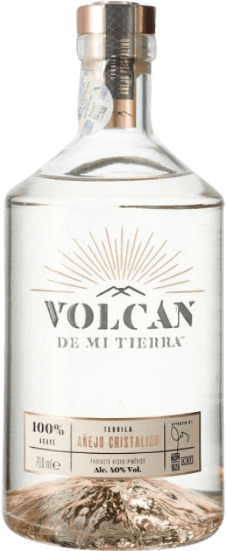 95,95 € Envío gratis | Tequila Volcán de mi Tierra Añejo Cristalino Luminoso Jalisco México Botella 70 cl