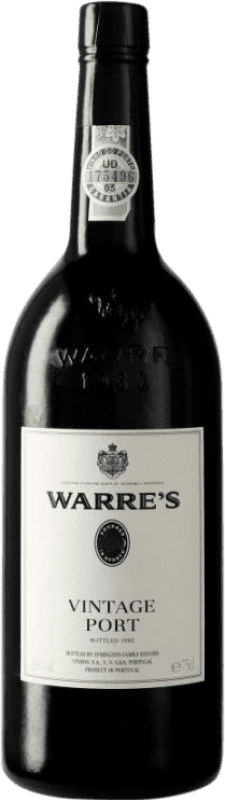 375,95 € Spedizione Gratuita | Vino dolce Symington Warre's Vintage I.G. Porto porto Portogallo Touriga Franca, Touriga Nacional, Tinta Roriz Bottiglia 75 cl