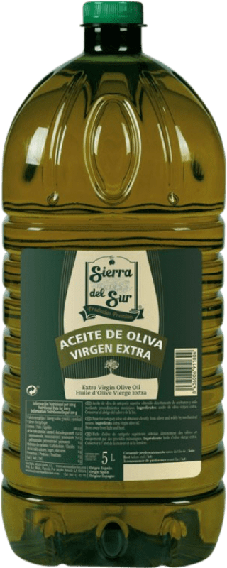 69,95 € 免费送货 | 橄榄油 Sacesa Sierra del Sur Virgen Extra PET 拉里奥哈 西班牙 玻璃瓶 5 L