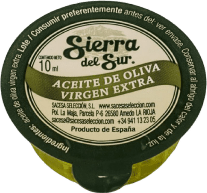 15,95 € Free Shipping | 120 units box Olive Oil Sacesa EVOO Extra Virgin The Rioja Spain Single Dose 1 cl