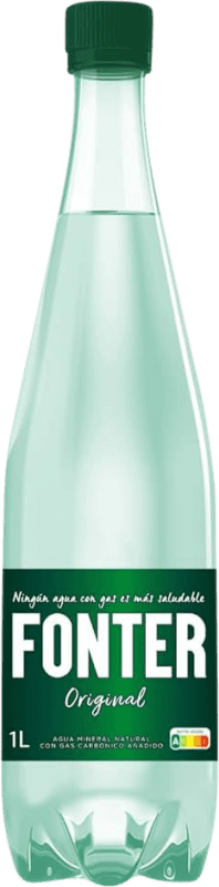 6,95 € Spedizione Gratuita | Scatola da 6 unità Acqua Font Vella Fonter Spagna Bottiglia 1 L