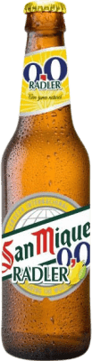 41,95 € Envío gratis | Caja de 24 unidades Cerveza San Miguel Radler 0,0 Andalucía España Botellín Tercio 33 cl Sin Alcohol