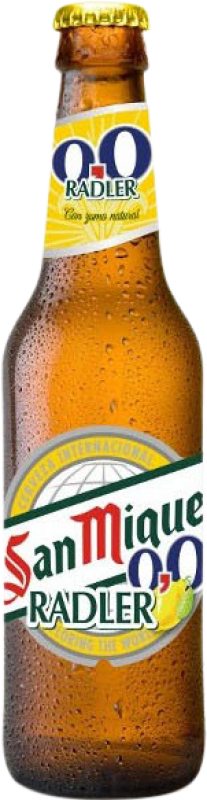36,95 € Envoi gratuit | Boîte de 24 unités Bière San Miguel Radler 0,0 Andalousie Espagne Bouteille Tiers 33 cl Sans Alcool