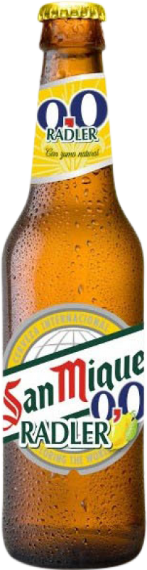 41,95 € Spedizione Gratuita | Scatola da 24 unità Birra San Miguel Radler Andalusia Spagna Bottiglietta Terzo 33 cl 0.0 Zero Zero Senza Alcol