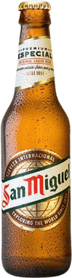 24,95 € Envio grátis | Caixa de 24 unidades Cerveja San Miguel Andaluzia Espanha Garrafa Pequena 25 cl