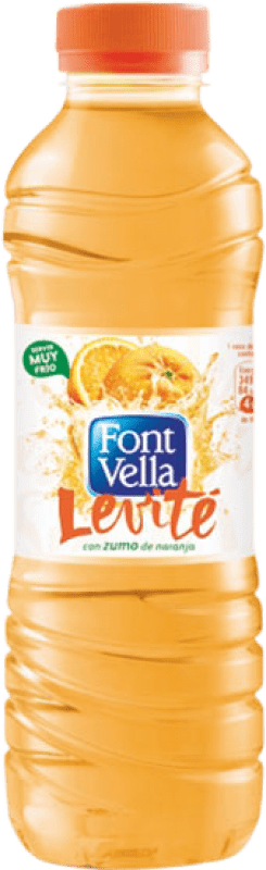 10,95 € Spedizione Gratuita | Scatola da 6 unità Acqua Font Vella Levité Mineral Natural — Minerale Naturale Spagna 1 L Naranja — Arancia