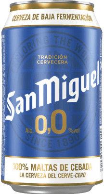 Bière Boîte de 24 unités San Miguel 0,0 33 cl Sans Alcool