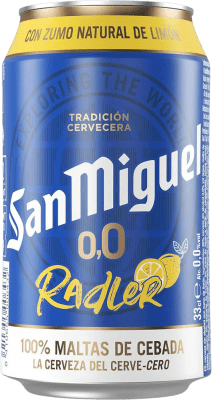 27,95 € Free Shipping | 24 units box Beer San Miguel Radler 0,0 Andalusia Spain Can 33 cl Alcohol-Free